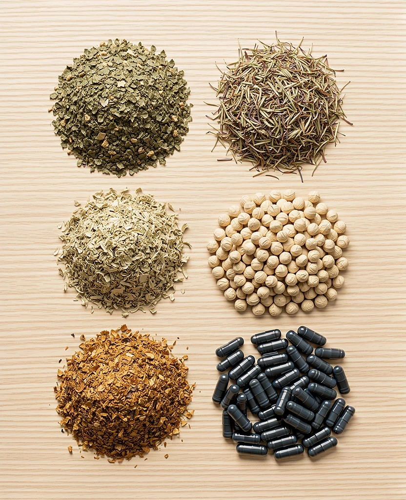 Selection of natural ingredients